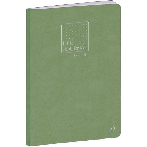 A850390 Carnet 21 Dots Lj Slim Vert Tilleul
