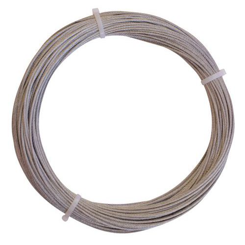 Câble de suspension acier galvanisé diamètre 1,5 mm, résistance 35 Kg, 152m  (861312)