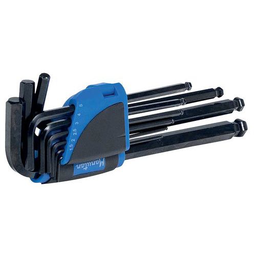 Ratelier De 9 Clés Mâles à Tête Sphérique - Manutan