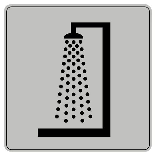 Pictogramme Iso 7001 Symbole Douche 90x90 Mm