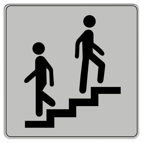 Pictogramme Iso 7001 Symbole Escalier 90x90 Mm
