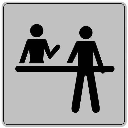 Pictogramme Iso 7001 Symbole Reception 90x90 Mm