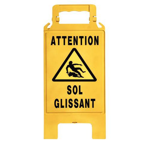 Chevalet Signalisation Danger Sol Glissant Co Lori Jaune/noi