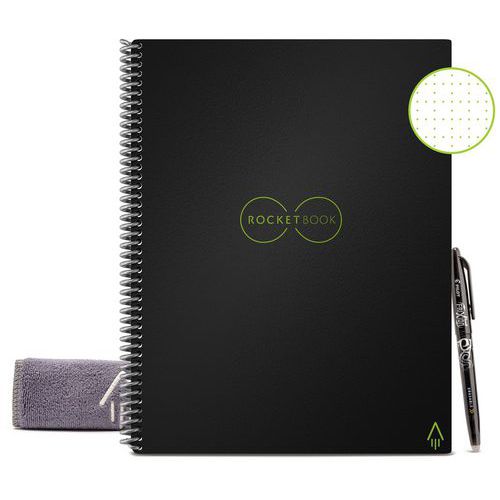 Cahier Rocketbook Core Letter Infinity Noir
