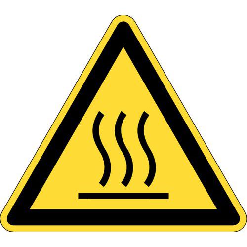 Brady - Panneau Danger Haute Température Aluminium 200 mm - Rigide ISO 7010