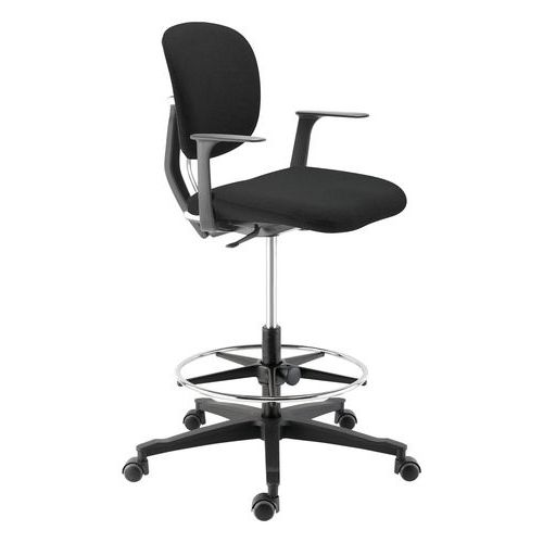 Siège Haut Egok Ad cale Rein Repose Pied Tapissé Noir