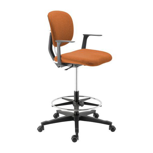 Siège Haut Egok Ad cale Rein Repose Pied Tapissé Rouille