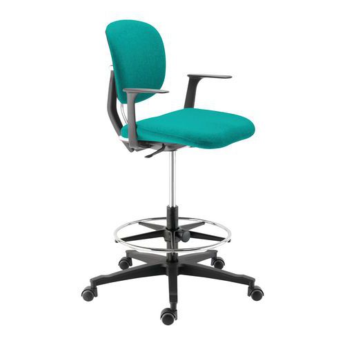 Siège Haut Egok Ad cale Rein Repose Pied Tapissé Vert