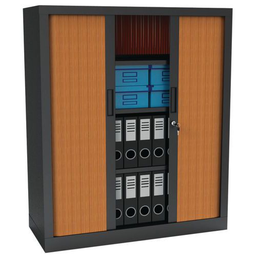 Armoire à rideaux Premium bicolore - Hauteur 136 cm Armoire à rideaux Premium bicolore - Hauteur 136 cm
