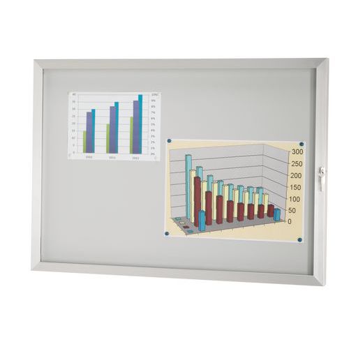 Vitrine d'extérieur avec porte battante - Serrures différentes Vitrine d'extérieur avec porte battante - Serrures différentes