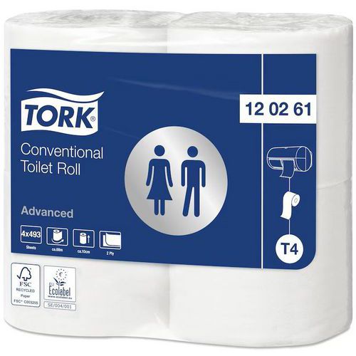 Papier Toilette Extra Long Flle L:10 Cm Col.:blanc