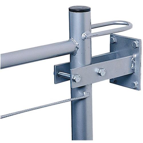 Patte De Fixation Murale Grise Pour Cloture Mo Bile
