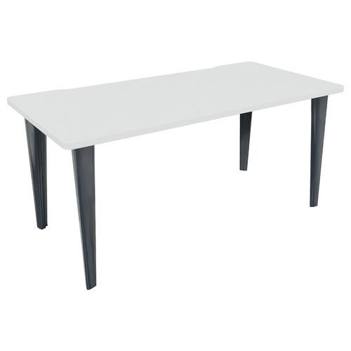 Bureau Evidence L.120 X P.80 Cm Blanc Pied Anthracite