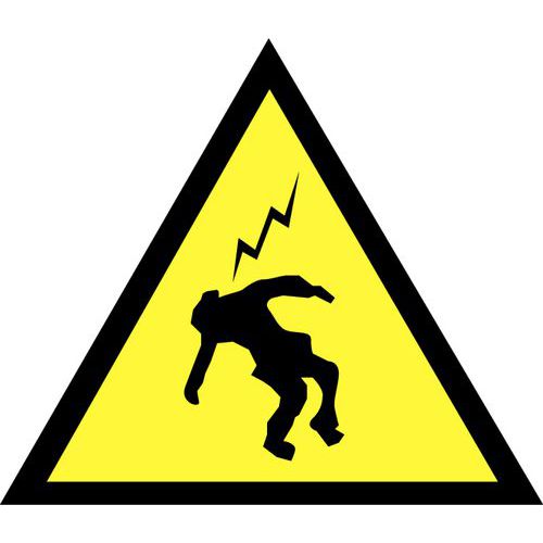 Triangle 100mm Souple Danger Haute Tension