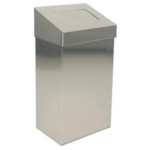 Poubelle Pour Sanitaire Inox à Couvercle Basculant 50l