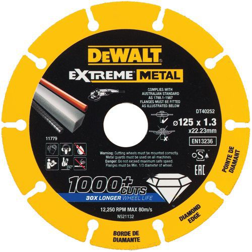 Disque Extreme Métal Ø125x22.23x1.3mm