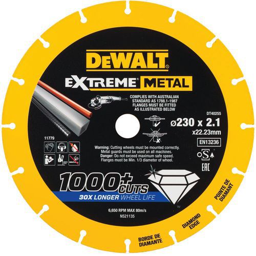 Disque Extreme Métal Ø230x22.23x1.5mm