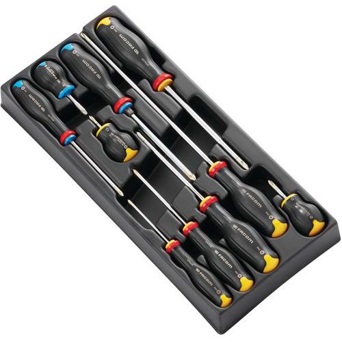 Facom - Module 10 Protwist Phillips - Rangement d'outils - 10 pièces - MOD.AT5PB