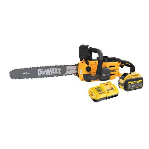 Dewalt - Tronçonneuse 50cm XR Flexvolt 54V 3Ah - Lame 450mm - Puissante et Autonome - Idéale Jardin