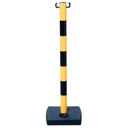 Poteau Jaune/noir Avec Socle