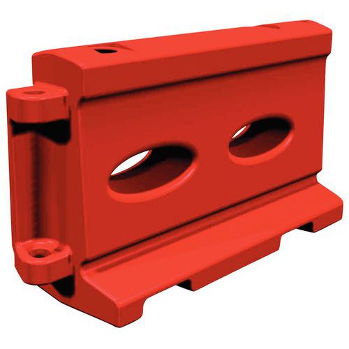 Séparateur de voies 60m en vrac - Rouge/blanc - Polyéthylène - Usage chantier et parking - NF P98-583/584