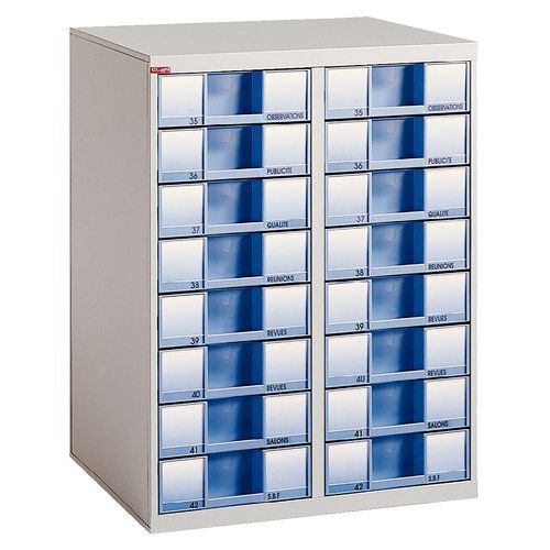 module double hauteur 78 cm avec 16 tiroirs TP9 module double hauteur 78 cm avec 16 tiroirs TP9