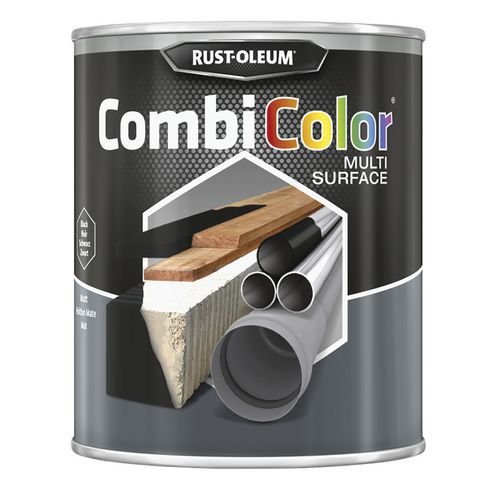 Peinture Toutes Surfaces Pot 075 Litre Noir Satiné