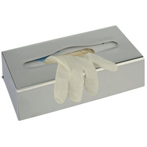 Medial - Distributeur mouchoirs et gants rectangulaire Gris - Inox - 7.5 cm Hauteur - 680 g