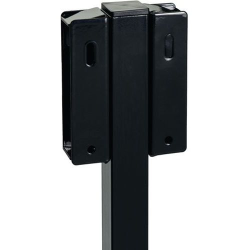 Adaptateur 2 Support-sacs Sur Poteau Tondo - Acier - Gris