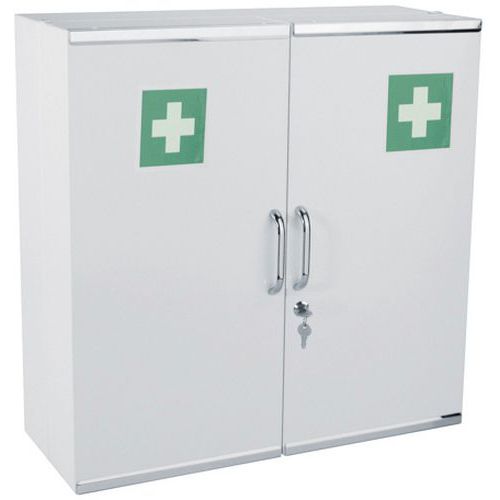 Armoires A Pharmacie 2 Portes - Acier - Blanc