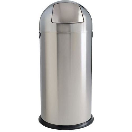 Borne à Déchets à Trappe Push Apollo - Brillant - 52 L