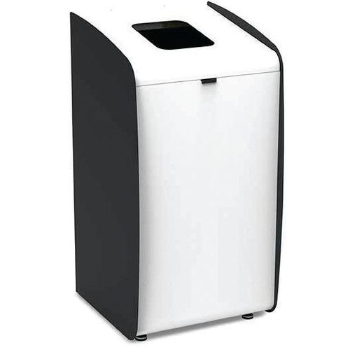 Borne à Déchets Modulaire Roxy - Blanc-noir - 80 L