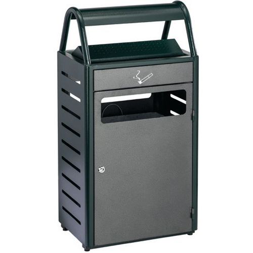 Cendrier Corbeille Acier Ginevra - 48 L - Vert