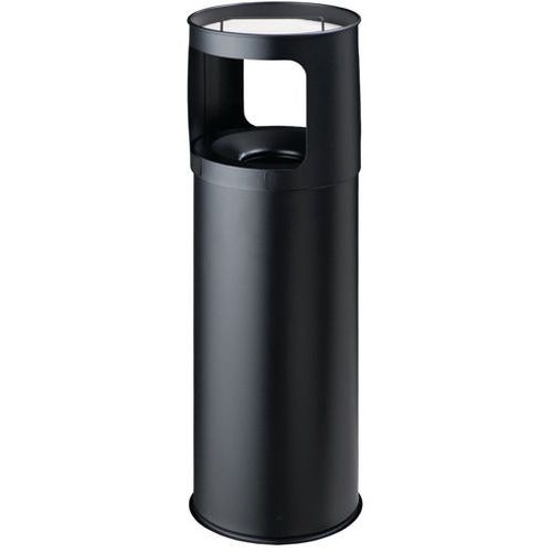 Cendrier Corbeille Avec Tête Étouffoir - 30 L - Noir