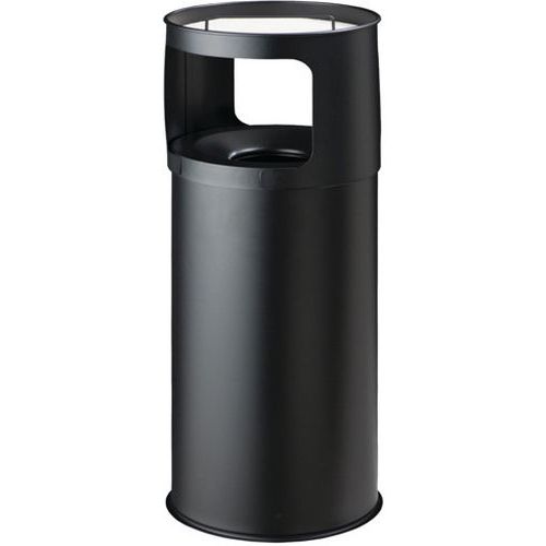 Cendrier Corbeille Avec Tête Étouffoir - 50 L - Noir
