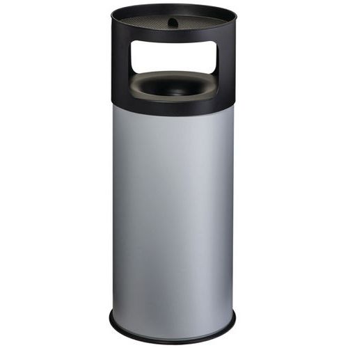 Cendrier Corbeille Avec Tête Étouffoir - 90 L - Gris