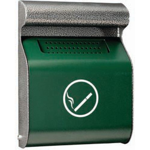 Cendrier Mural Acier Galvanisé 15 L - Vert