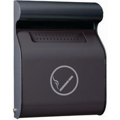 Cendrier Mural Acier Galvanisé 15 L - Gris Foncé