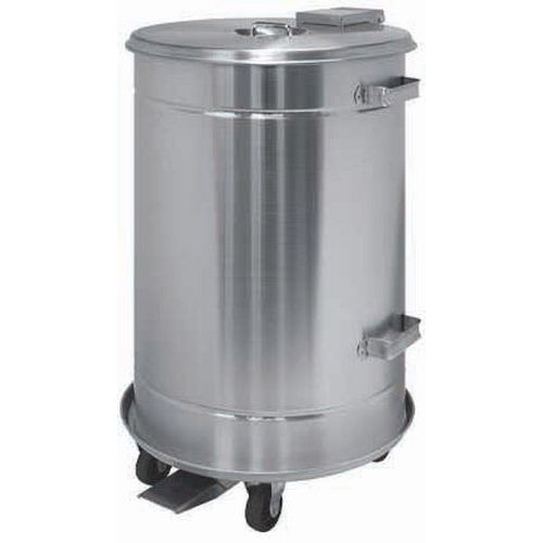 Conteneur Mobile à Pédale Étanche Inox Aisi 304 - 70 L