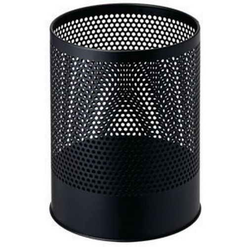 Poubelle Perforée Pois - 14 L - Noir