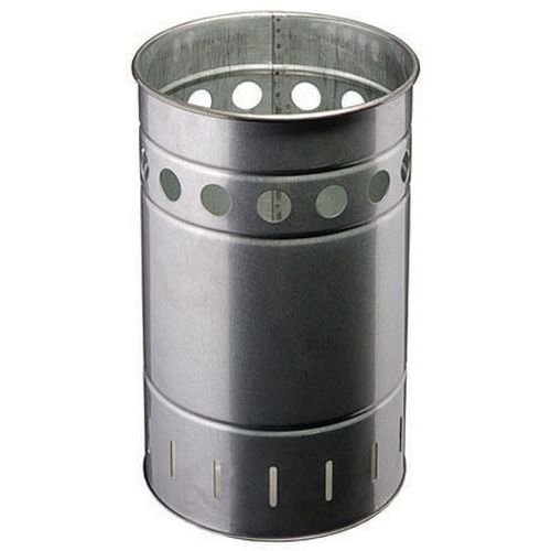 Corbeille Acier Galvanisé 35 L - Gris