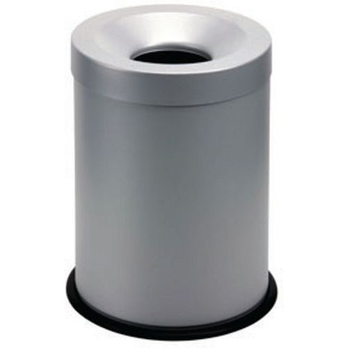 Corbeille Anti-feu Grisù - 15 L - Acier Poudré - Gris
