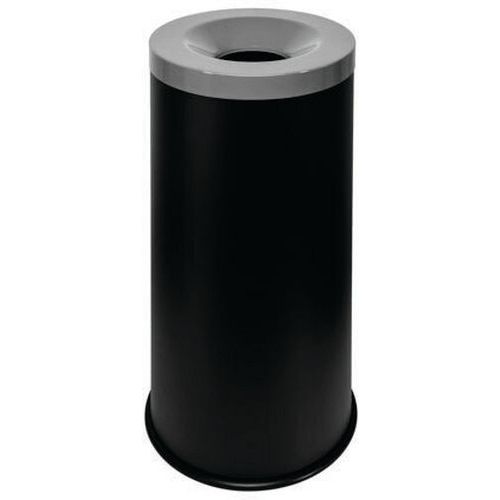 Corbeille Anti-feu Grisù Vip - 50 L - Noir-gris