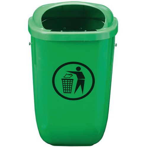 Corbeille Polypropylène 50 L - Gris