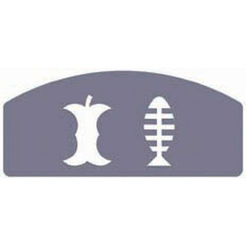 Picto Symbole Déchets Organiques Pour Koala - Acier - Gris