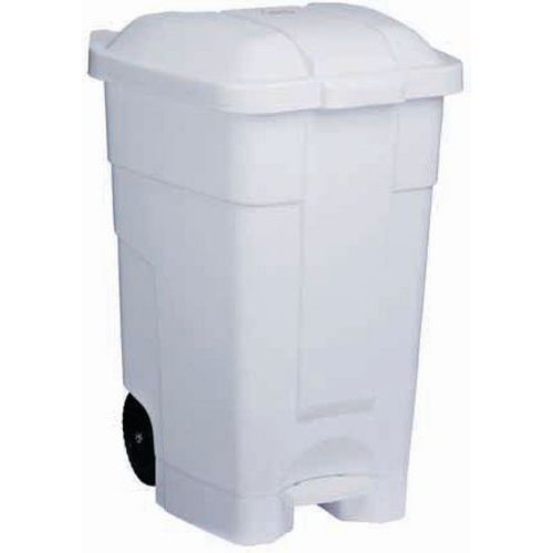 Conteneur Mobile à Pédale Contibasic - Blanc - 70 L