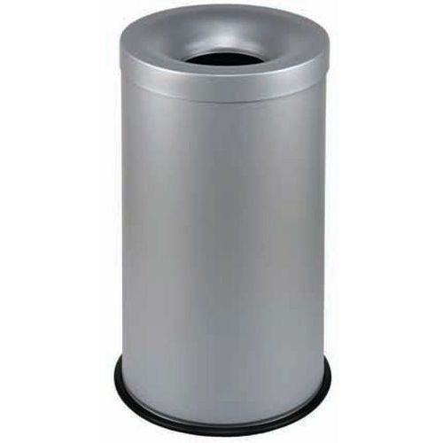 Corbeille Anti-feu Grisù - 50 L - Acier Poudré - Gris