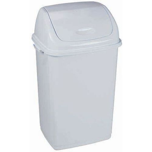Poubelle D'extérieur à Couvercle Basculant Rif Basic - Blanc - 50 L