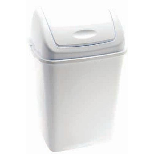 Poubelle D'extérieur à Couvercle Basculant Rif Basic - Blanc - 35 L