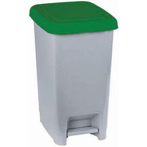 Poubelle à Pédale Avec Couvercle Coloré - Vert - 4 Pièces